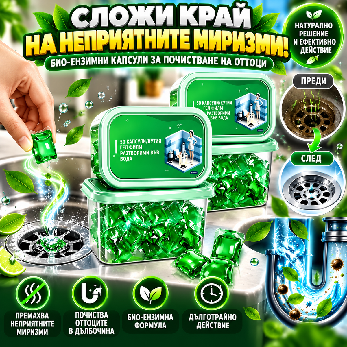Капсули FreshDrain™ (30 бр.)